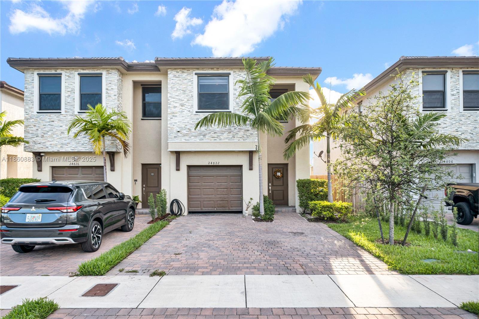 Built in 2022, this well-maintained 3BR/2.5BA home in Campo Bello offers modern living with a spacious layout and large backyard. The community features security patrol, a clubhouse, pool, gym, and playground for your enjoyment. Ideally located within 1 mile of Aldi, Publix, Chick-fil-A, Black Point Park & Marina, and with quick access to the Florida Turnpike, this home combines comfort, convenience, and lifestyle in one.