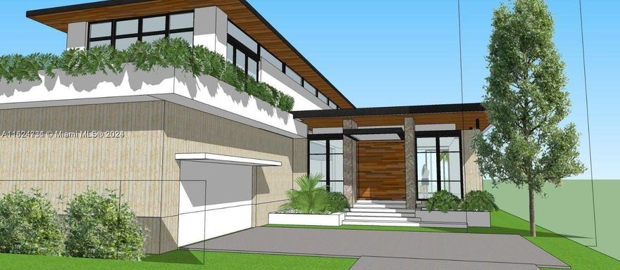 This is your chance to bring a waterfront masterpiece to life in the heart of East Miami Shores. The listing price includes the prime land but also includes the highly coveted architectural APPROVED plans and APPROVED Permits for a stunning 2-story modern home. This remarkable property will approximately 5,588 square feet under air conditioning, complemented by a 650 square foot garage and a terrace. With 8 beds and 8 baths, this residence is designed to offer the utmost in luxury living. Nestled on a spacious 12,000 square foot lot, this property boasts 70 feet of water-frontage, providing captivating views and direct access to the water. Construction is already underway, presenting an extraordinary opportunity for you to step in and make this waterfront dream a reality.