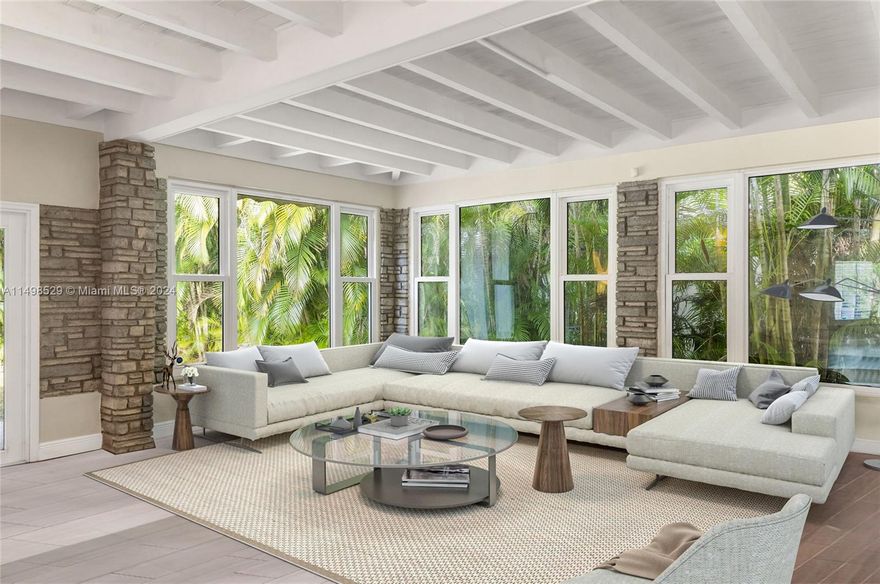 Tucked away in coveted South Gables, 435 Castania presents a rare opportunity. Adjacent to Coconut Grove & just moments away from Merrick Park, this beautiful home grants access to a world of fine dining, shopping, & the best schools merely minutes from your doorstep. Midcentury Modern Architecture & full of charm, this home has it all-- 3 Bedrooms, each are en-suite and Natural light fills the spaces like magic. Complete with Chef’s Kitchen, Open floor plan, quiet street and a New Roof. The lush landscaping brings the outdoors in for a tropical experience. Simply, it does not get better than this. Seize the opportunity of South Gables' renaissance-- The Art of Living begins here & now. ALSO FOR SALE AS A SHOVEL READY PROJECT WITH APPROVED PLANS by SDH STUDIO | Ideal for Developers.