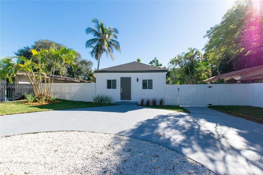 Beautifully updated 3-bed, 2-bath single-family home with a brand-new roof! This gem features a modern kitchen with stainless steel appliances, stylish fixtures in every bathroom, and a spacious, fully fenced backyard—perfect for entertaining or adding a pool. Ample parking in the multi-car driveway with plenty of room to store a boat. Conveniently located just minutes from Barry University, shopping, dining, and entertainment. Don't miss out on this move-in-ready home!