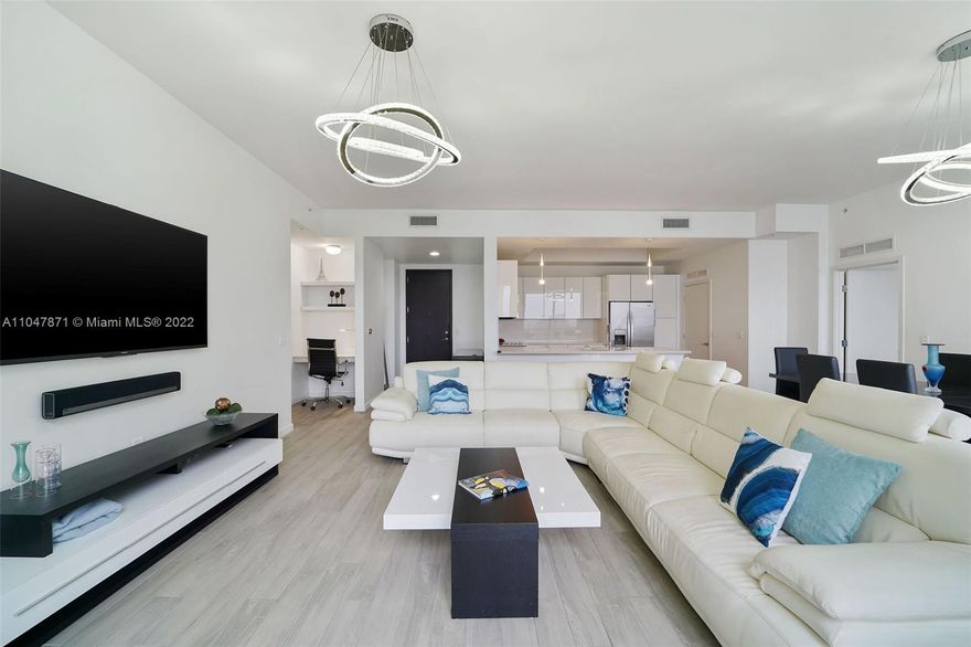 Towering over Mary Brickell Village, this 3 bed/3 bath upper penthouse offers wide open Eastern views with privacy from neighboring buildings. Check out the video + virtual walkthrough. Nestled within Brickell's vibrant epicenter, NINE offers back door access to Publix supermarket. Just 1 block away is Brickell City Center, home of Cinema CMX, luxury shops & dining. NINE's huge 1-acre amenity deck features intimate cabanas, pool, gym, business center, kids' room, Zen garden, dog run, media lounge, BBQ's & pavilions. With metro/ transit across the street servicing universities, hospitals, Miami Int'l airport, & so much more, NINE is a functional place for families, professionals & students. 2 balconies + 2 parking. 30-day rental policy (12x per yr.) allows a flexible lifestyle.