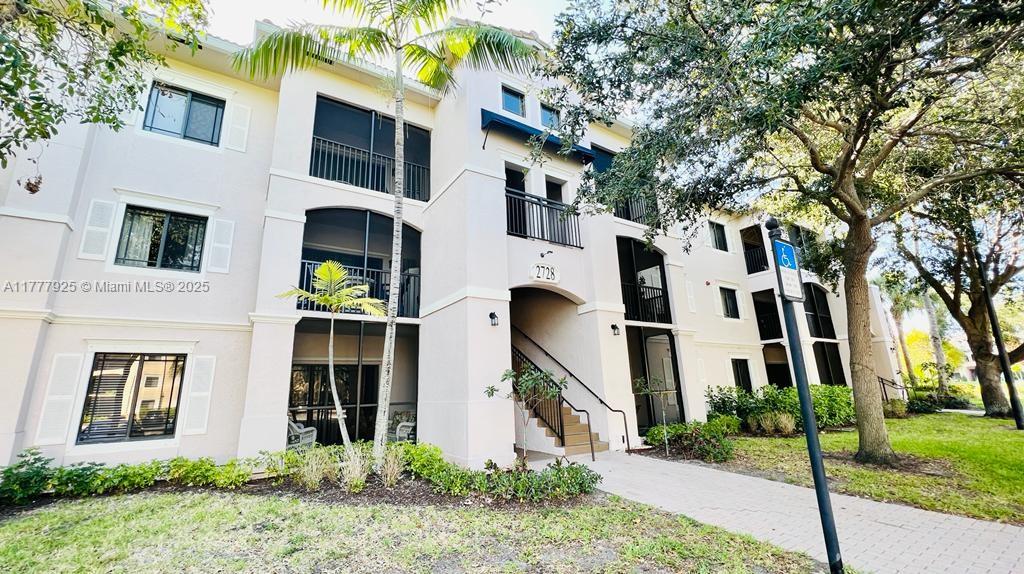 Beautiful 1BR/1BA LAKE VIEW condo in the heart of Palm Beach Gardens, located in the highly desirable San Matera community. This bright, 872 sq. ft. unit offers stunning lake views from both the living room and bedroom. Features include wood laminate flooring throughout, built-in storage, and a spacious kitchen with stainless steel appliances and ample countertop space. Freshly painted in crisp white. Enjoy relaxing on the large, screened-in balcony overlooking the lake. New AC installed in 2022. Move-in ready! Unbeatable location—minutes to beaches, shopping, dining, highways, and entertainment. Resort-style amenities include a pool, fitness center, billiards, indoor racquetball, sauna, and more.