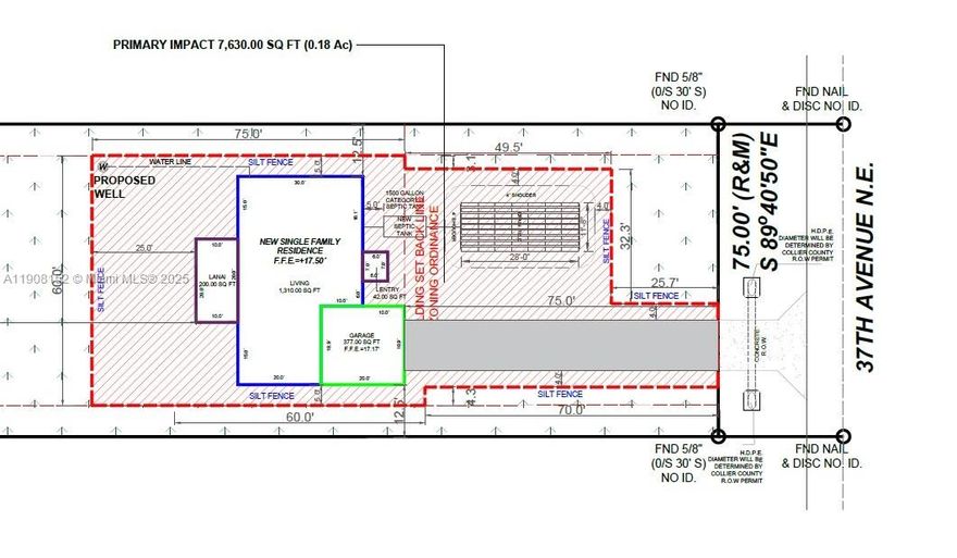 DEP Report available and ERP plans APPROVED for a 1310sf ; 2 car garage with a lanai. The ERP Permit has already been obtained—no waiting required. A current survey is also included. All supporting documents can be provided upon request. See picture of the floorplan attached. LOCATION, LOCATION, LOCATION! Off of Everglades Blvd and 37th Ave NE. This outstanding vacant lot presents an excellent opportunity for anyone to build their ideal home or retreat. Conveniently located just a short drive from Naples’ renowned beaches, top-rated schools, golf courses, shopping, and dining, this property combines privacy with accessibility. Don’t miss the chance to own a prime piece of Southwest Florida real estate.