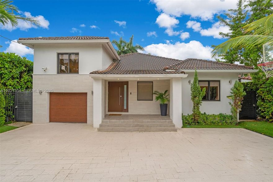 Sophisticated and fully SMART home located on the iconic Alton Road in the heart of Miami Beach, just 3 blocks from the beach and minutes from Mt. Sinai Medical Center, with easy access to major highways. Designed and finished with exceptional taste and attention to detail, this light-filled residence offers 3 spacious bedrooms and 3.5 bathrooms, plus a versatile TV room that can easily serve as a 4th bedroom.

The home features beautiful engineered wood flooring throughout, a private office, and abundant natural light in every space. A climate-controlled storage room with A/C adds extra convenience. Every detail has been thoughtfully designed for modern luxury living, with energy-efficient features and complete smart home integration — including lighting, sound system, doors, irrigation, and more — all controllable directly from your phone through an app. Smart lighting is installed both inside and outside the home.

Step outside to an oversized backyard with ample space for a pool, a stunning travertine deck, a sleek modern grill, and an incredible entertaining area ideal for hosting family and friends. This is the perfect home for a family seeking style, comfort, functionality, and seamless indoor-outdoor living in one of Miami Beach’s most desirable locations.

Furniture package available for purchase separately.