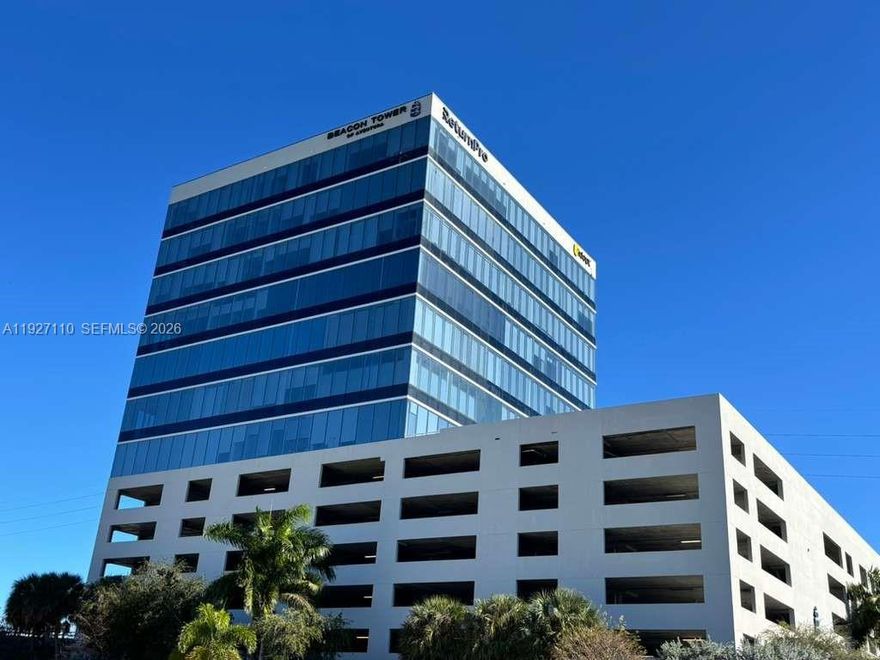 Office 805A – ±800 SF office in a prime location, currently leased (until 03-15-2026) to a long-term tenant (3–4 years) willing to renew, offering stable income potential. Includes 1 assigned parking space plus access to 399 building spaces. Easy access to Biscayne Blvd and US-1, serving Sunny Isles, Aventura, North Miami Beach, Hallandale, and Hollywood.