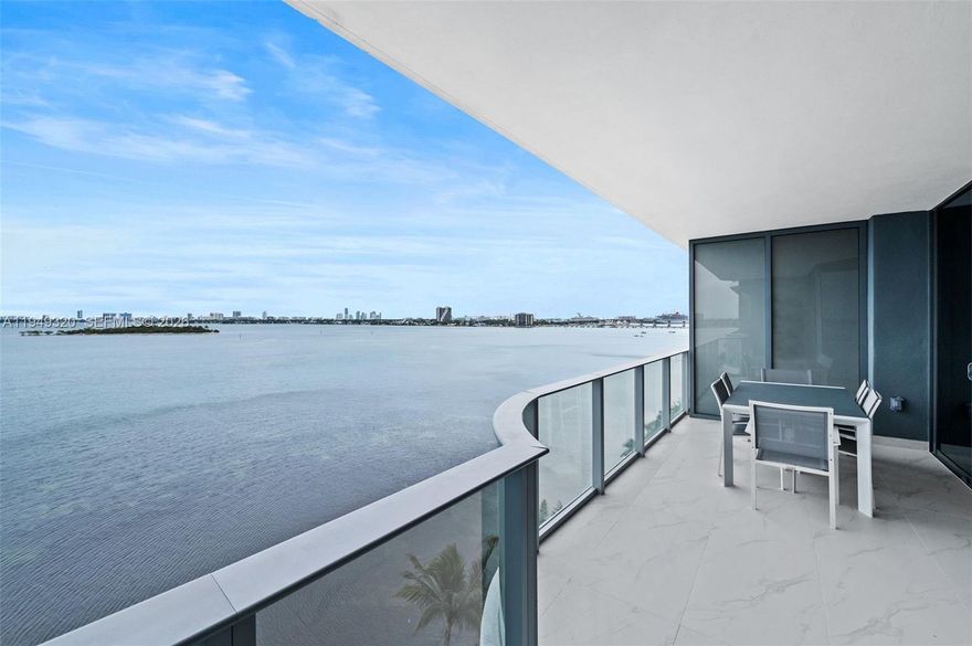 Ultra-luxury bayfront residence at Aria Reserve South Condo. Residence 505 offers 3 bedrooms, 3.5 baths plus den, featuring a refined flow-through design and private elevator entry with custom wood-paneled foyer. Floor-to-ceiling glass and a deep terrace capture direct, unobstructed Biscayne Bay views. High-level owner upgrades include architectural lighting throughout, custom window treatments, and fully built-out closets in all bedrooms. Contemporary kitchen with premium finishes; all bedrooms are en-suite. Resort-style amenities include spa and wellness center, indoor and outdoor fitness facilities, tennis and paddle courts, basketball court, pools, private theater, sky lobby, concierge and valet. Prime Edgewater location near the Design District, Wynwood, Brickell, Downtown Miami, and Miami Beach. Offered unfurnished; furniture negotiable. Second parking space available and negotiable.