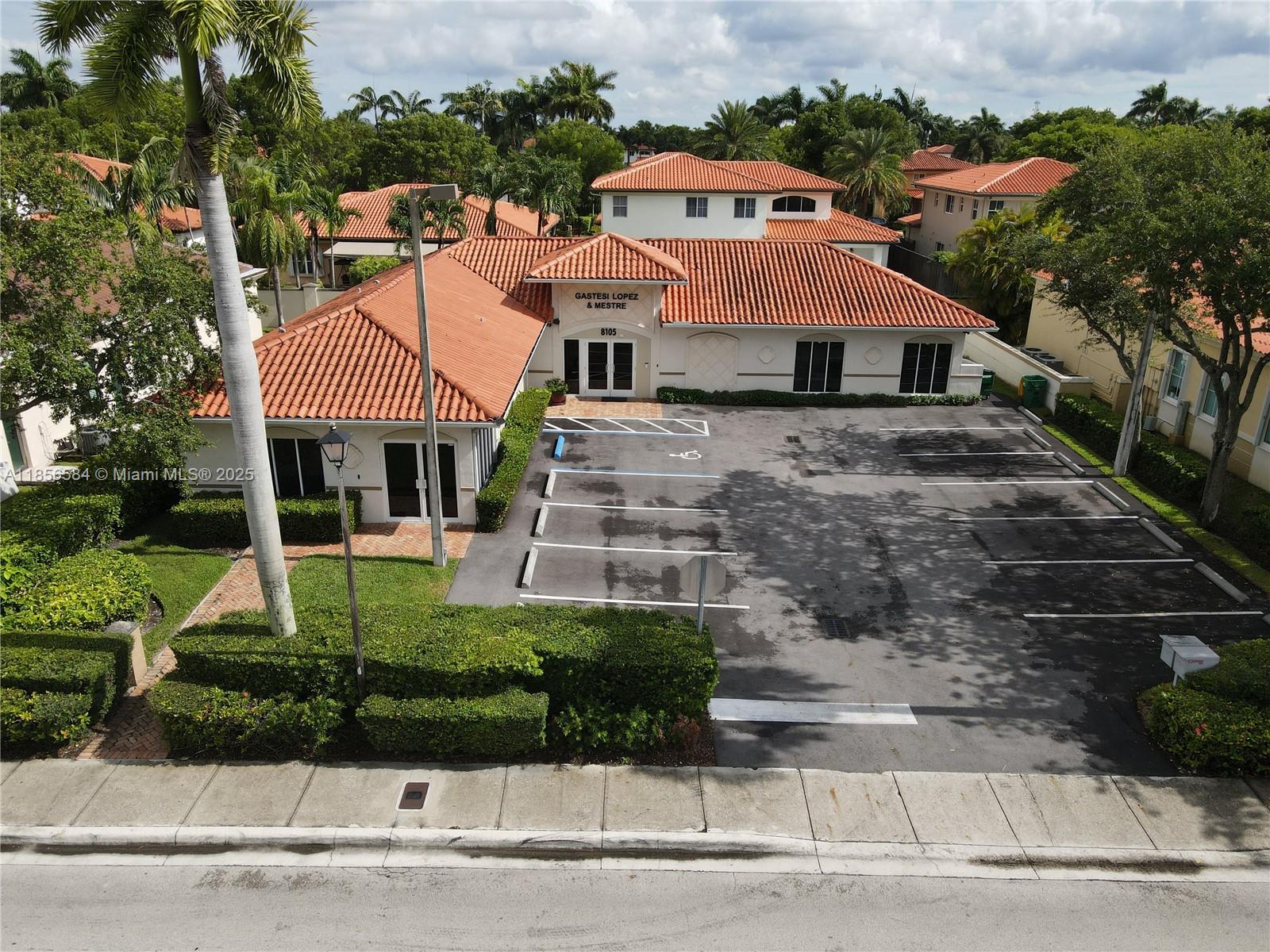 Located in Miami Lakes within the Royal Oaks Office Park, this 3,240 sq ft office building with 9 private offices sits on a 10,450 sq ft lot with ample onsite parking. Recently fully renovated, the property offers easy access from main roads, making it convenient for clients and employees. Surrounded by a strong residential community, it’s ideal for medical, legal, or other professional office use.