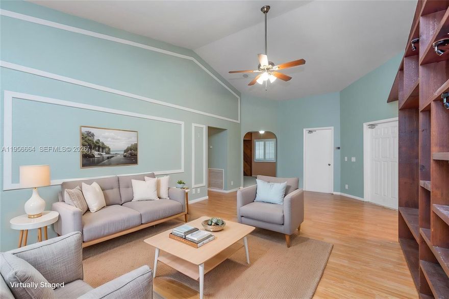 Well-maintained waterfront townhouse in the desirable Chelsea I community, conveniently located near shopping, dining, parks, and major roadways.


The home features a spacious, functionally designed layout with high ceilings and natural light throughout. Recent updates include new flooring in the main living area, hallway, primary bedroom, and office, enhancing the overall look and feel of the interior.


The layout offers distinct living and kitchen areas, multiple living spaces, and a practical flow throughout. The kitchen includes ample cabinet storage along with newer appliances, including a dishwasher, stove, and oven.


The main living area opens to a screened-in patio with a lake view, providing a quiet and private outdoor setting.


Bathrooms are original and well maintained, and the home is equipped with removable hurricane panels for storm protection.


Located in a well-established Plantation community known for its convenience and long-term appeal.