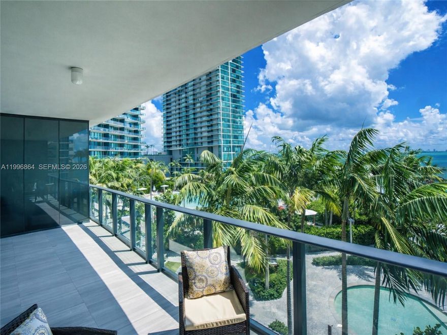The Trendiest GranParaiso building is located in Edgewater, Miami’s hottest neighborhood. Beautifully furnished 1 bedrooms/1,5 bath with floor-to-ceiling windows and access to balcony from each room with breathtaking views of the water. Private elevator, private foyer,Tile flooring throughout.Designed by architect Piero Lissoni and landscaping by Swiss landscape architect Enzo Enea. Wonderful amenities like kids play area, clubroom, exercise room, golf, theatre, pool, spinning, spa/hot tub, bowling room, tennis court and access to GranParaiso beach club. Set directly on Biscayne Bay, GranParaiso’s Beach Club features a restaurant by award-winning chef Michael Schwartz with elegant indoor and outdoor dining areas. Centrally located in North Edgewater easy access to I-95, Miami Beach and the Design District.