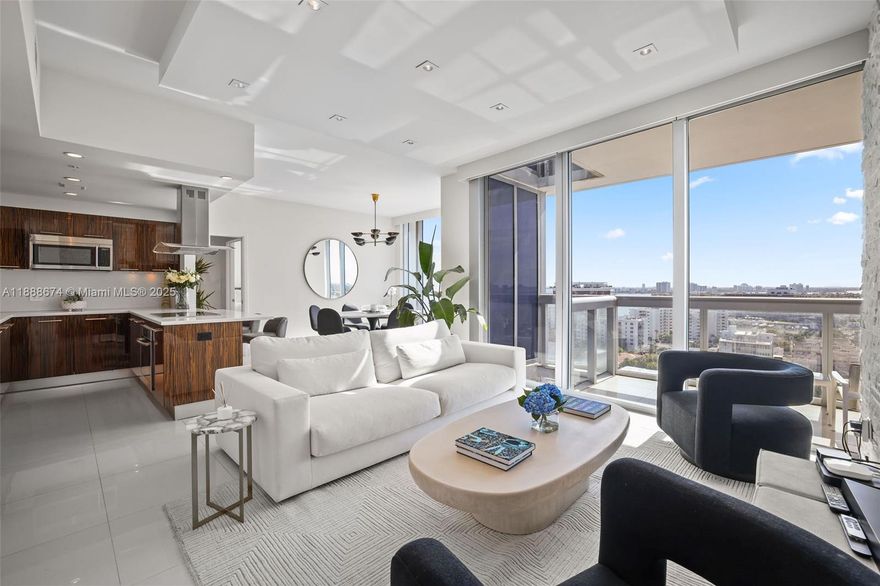Experience coastal wellness living at The Carillon Resort. This beautifully upgraded & fully furnished 2-bed, 2-bath residence offers sunset views from its west-facing balcony over Biscayne Bay, the Intracoastal, & the Miami skyline. It's a sanctuary where luxury meets longevity. Enjoy all the Resort amenities including 4 pools, an award-winning luxury spa, & fitness center with over 100 classes, including Pilates, spinning, Zumba, ballet, & more. Michelin-starred chef, coffee bar, private beach attendants, rock-climbing wall, a bio-station, and more. The building is close to Bal Harbor shops, groceries, restaurants, & the beloved Miami Beach boardwalk. Whether you're seeking a peaceful retreat or a health-conscious lifestyle, this residence delivers comfort, vitality,& resort-style living