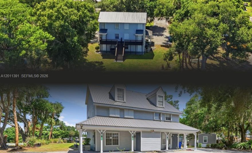 207 SE 6th Avenue is a rare four-unit multifamily investment opportunity offering a unique blend of downtown walkability and direct waterfront access in Okeechobee, Florida. Located just two blocks from Flagler Park and the restaurants, boutiques, and storefronts along Park Street, the property also benefits from close proximity to Taylor Creek and Lake Okeechobee, providing strong lifestyle appeal and long-term tenant demand. Built in 1988 on a 21,475 SF waterfront lot, the well-maintained 3,873 SF building features a metal roof replaced approximately five years ago, a ±1,000 SF waterfront deck overlooking the creek, and a 6’ x 30’ concrete seawall with potential for a future boat dock or slip. The property presents a compelling value-add opportunity, as the majority of units will be delivered vacant, allowing a new owner to lease at current market rents and immediately improve operational performance. This creates a clear path toward NOI growth and increased stabilized asset value without significant renovation requirements or inherited tenant complications. With a highly desirable waterfront setting, walkable downtown location, and strong upside potential, 207 SE 6th Avenue represents a hard-to-find multifamily investment in a tightly held submarket.