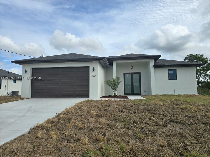 READY TO MOVE IN. Enjoy this modern and spacious open-concept home appointed with many upgrades that include high ceilings, tile floors throughout, a gourmet kitchen with an island, and impact-resistant windows and doors. This 3 bedroom, 2 bathroom home comes with luxurious finishes, high-efficiency stainless steel appliances, remote-controlled fans in every room, a smart door lock, walk-in closets, a huge master bathroom shower, and a two-car garage. If you like the outdoors, this home offers a covered patio and a huge backyard with plenty of room for a pool. Close to schools, shops, and main roads.