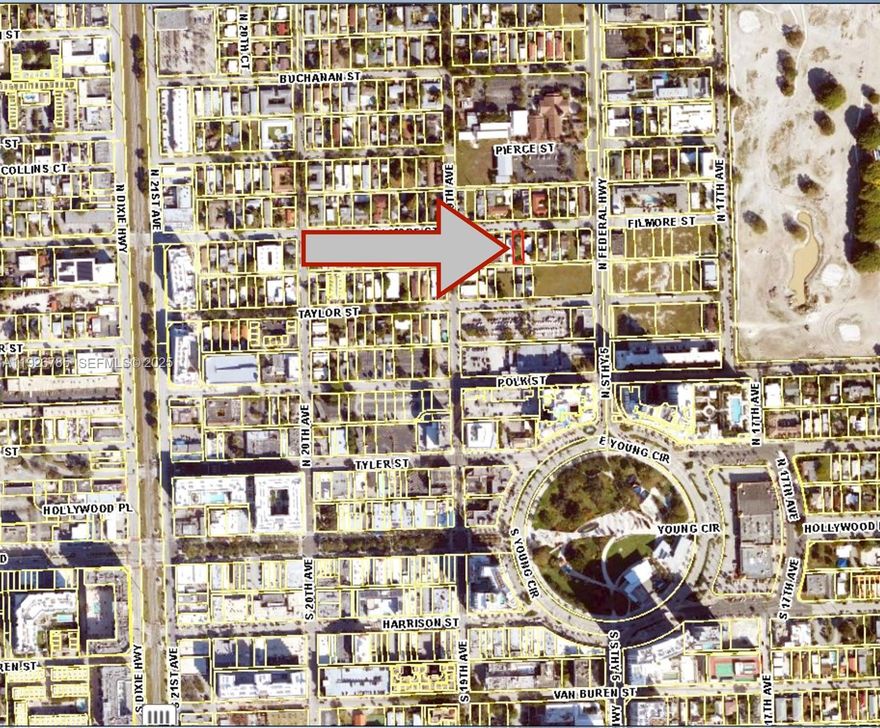 Location! Downtown Hollywood. Developer/Investor Opportunity. Zoned For Multiple Possibilities. Check City Of Hollywood Interactive Zoning. House/Structure Not Currently Habitable. Drive By Location. 
Major Development In The Area. Due Diligence Required Prior To Sending Offers