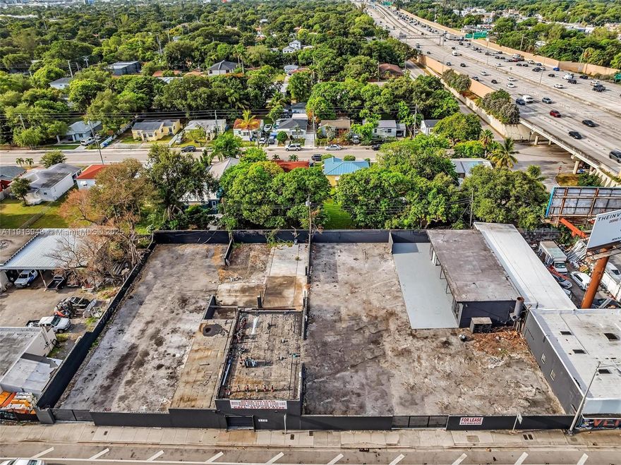 Exceptional opportunity in Miami — just one block from I-95. The property sits on a 13-400- 26,800 SF lot that can be divided into two separate parcels. Each side features its own building of approximately 2,000–2,500 SF, offering flexible options for single or multiple tenants. With great visibility, high traffic, and versatile layouts, this site is ideal for retail, showroom, or specialty use.