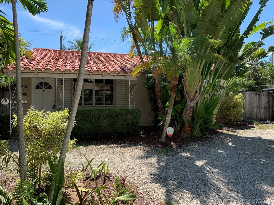 Lush Tropical Getaway in this Charming 3 Bedroom 2 Bathroom corner lot home w/ pool. Featuring Mexican tile and wood floors, updated kitchen & bathroom, living & dining areas, laundry room, covered patio, & fenced in private yard. Its an oasis, great for entertaining and moments away from downtown fort lauderdale. Priced to Sell and easy to show.