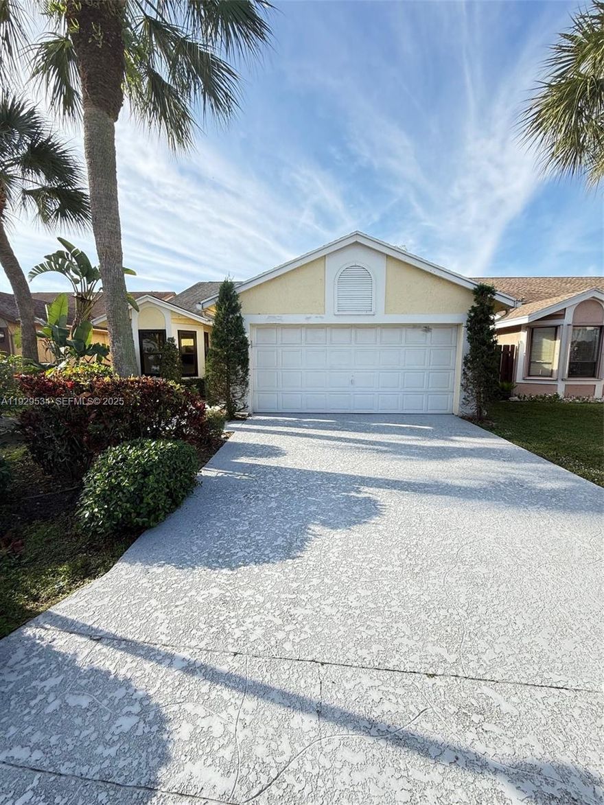 This 2-bedroom 2 bath, 2- car garage and private pool with a view of the lake. HOA includes Comcast cable, community pool.  Pet friendly community. Please be advised that any offers on this property require a minimum Earnest Money Deposit of 1% of the Purchase Price or $1,000, whichever is greater. All initial offers must be submitted via PropOffers.com by the BUYER AGENT ONLY.