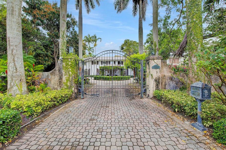 Set on a private & serene tropical acre, this stunning 6 bedroom 61/2 bathroom home represents Florida living at its finest. Featuring an oversized outdoor pool, a "grandfathered" in NBA size basketball/tennis court with night lights, a separate outdoor cabana with bathroom and a beautiful garden. This home is perfect for entertaining and family fun. Interior details include elegant decor with hardwood floors throughout most of the home and marble floors in the kitchen & bathrooms. This homes open floor plan is perfect for entertaining and for both casual & formal living. The upstairs consists of 5 bedrooms including a master with a spacious walk in closet and jacuzzi.
6th bedroom downstairs.  Spacious 3 car garage.
