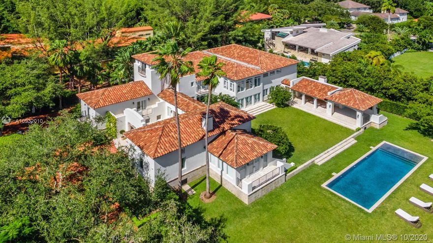 This Palm Beach style Mediterranean masterpiece was gut-renovated to perfection by renowned celebrity interior designer Briggs Edward Solomon, whose work has been featured on the cover of Architectural Digest. A showstopper kitchen featuring quadruple-length Nero Marquina marble island—must be seen to be believed, Sub-Zero appliances (3 refrigerators and freezers), custom Viking double-range, & Waterworks hardware throughout. The master bath features Carrera marble like you’ve never seen, w/ a custom oversized tub and huge shower. All bedrooms feature spacious ensuite bathrooms along with walk-in closets Enjoy shade all day long on the sprawling acre+ lot with countless mature, majestic oak trees. Brand new saltwater pool w/ Coralina coping. No detail was spared designing this dream home.