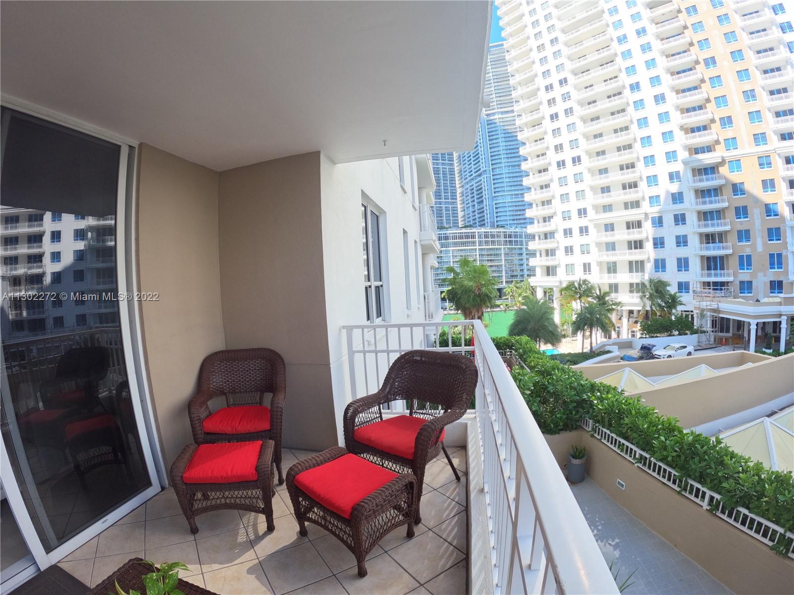 Spacious apartment with two bedrooms in the exclusive Brickell Key Island. Can be rented furnished or partially furnished. Two and one-half baths, with spacious balcony. Excellent floor plan, brand new appliances and marble countertops in the kitchen, new washer and dryer in the unit. Plenty of closet space. Amenities include fitness center, racquetball courts, BBQ area (free of charge to use), pool, jacuzzi, children playroom, meeting room, valet parking, 24 hours concierge. One assigned covered parking space. READY TO MOVE IN. Walk, Run around the island, building is steps away from the island Playgroung and Splashpad, Mini market/ Bakery, Hair Salon, and Restaurants. Walk to Brickell Financial District, Brickell City Centre, restaurants, and shops. Minimum lease period one year.