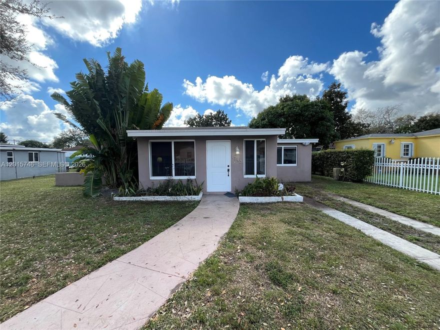 Discover this charming and cozy 3-bedroom, 1-bathroom home designed for comfortable everyday living. Enjoy a spacious private patio featuring a BBQ area, perfect for entertaining family and friends or relaxing outdoors. The property also offers two convenient parking spaces and is pet-friendly, making it ideal for the whole household. Conveniently located in a quiet, residential Miami neighborhood known for its strong community feel, the home provides easy access to major roads, ensuring smooth and convenient commuting. Do not miss out, schedule a showing today and make this inviting home yours!