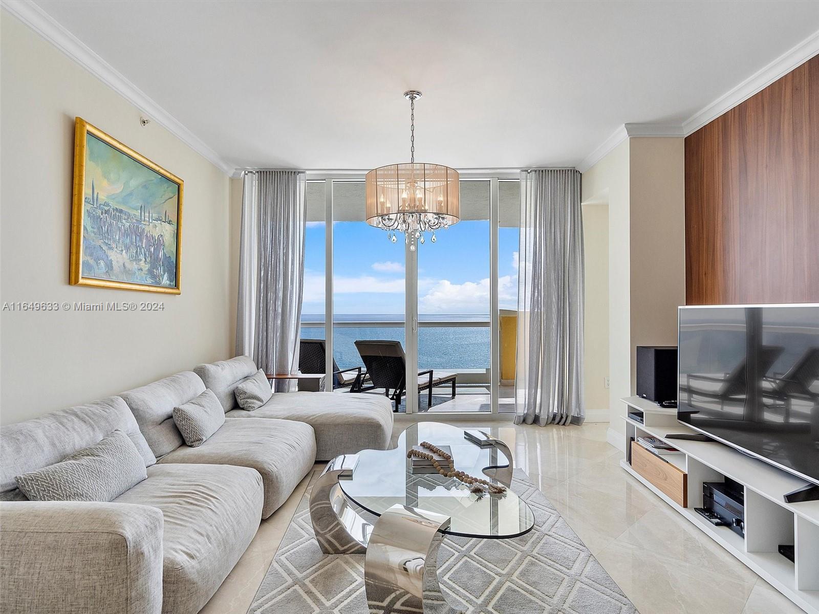 Experience luxury living in this spectacular three-bedroom, three-bathroom oceanfront residence at Acqualina Resort and Spa. Recently renovated, this stunning unit offers magnificent views of the ocean, Intracoastal, and city skyline. The flow-through layout ensures you can enjoy breathtaking vistas from sunrise to sunset. Featuring marble floors throughout, a newly upgraded kitchen, and elegant contemporary décor, this residence is the epitome of sophistication. Acqualina Resort provides a five-star, five-diamond lifestyle with an array of premium amenities, including a world-class gym, four pools, valet service, spa, fine dining restaurants, and a dedicated concierge. Discover the ultimate in luxury living at Acqualina. Furnished