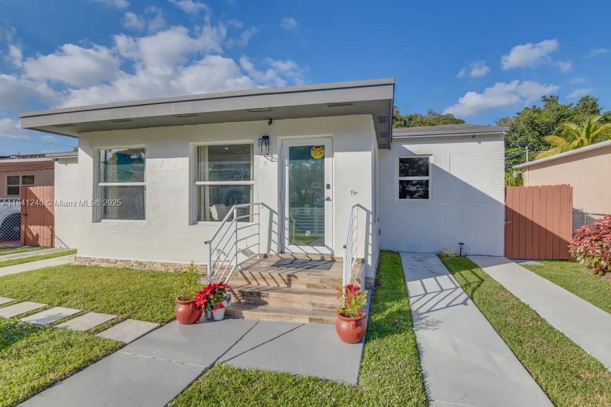 Fully Furnished 3BR/2BA Home Across from Barry University – EV Charger & Deck!
Bright, spacious, and fully furnished 3-bedroom, 2-bath home with stylish renovations throughout. Enjoy a large fenced backyard with a wood deck—great for relaxing or entertaining. Located in a peaceful neighborhood directly across from Barry University and close to major highways for easy commuting. Includes 2 parking spaces and an electric car charging connection. A separate part of the home is occupied by a tenant with a private entrance and driveway. No pets, please.