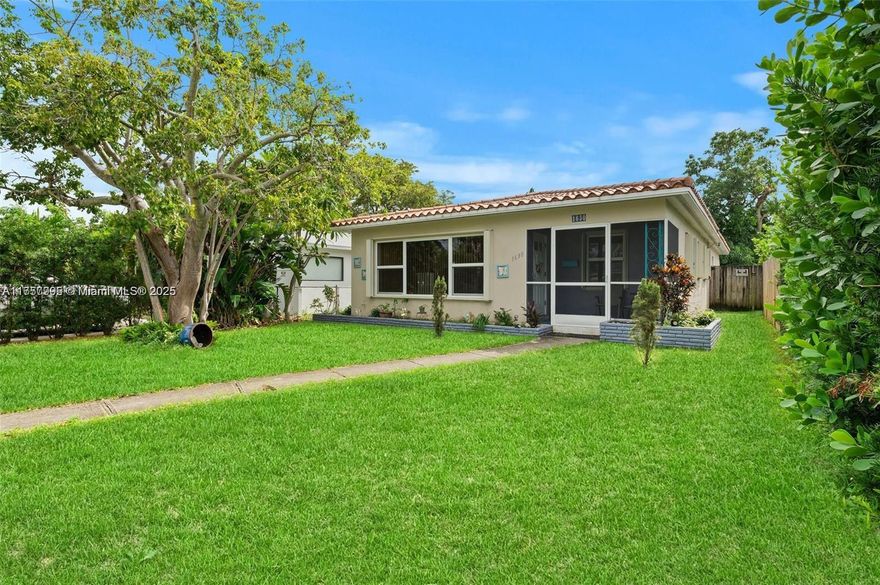 Great value for a home East of US1 in Hollywood. Impact windows throughout. Updated kitchen and bathrooms. Newer A/C & tankless water heater. Updated electrical. Spacious floorpan. Large fenced in backyard with fruit trees and storage shed. Driveway in the back for private parking. Short bike ride to the beach and high-end shopping & restaurants. With its excellent price point for the neighborhood, this property is an outstanding opportunity.