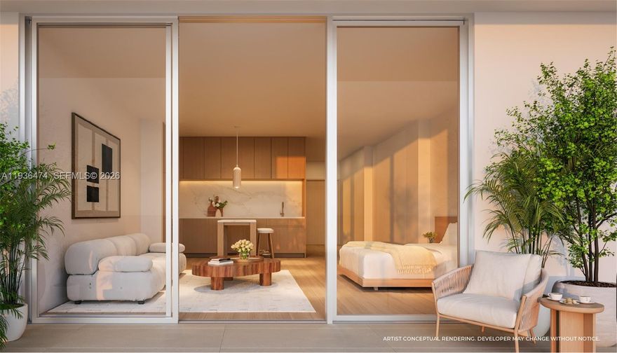 NOW IN CONSTRUCTION!! DEVELOPER UNIT - STUDIO / 1 BA with 555 SQ FT. Developed by Naftali Group, JEM Private Residences is the crown jewel of Downtown Miami, rising within Miami Worldcenter. The 67-story tower will soar over 700 feet, establishing a striking architectural presence in the skyline. Every residence begins on the 43rd floor and above, ensuring sweeping, unobstructed views. Perched atop the 50th floor, JEM’s expansive amenities include a 60-foot outdoor pool, indoor Sky Lounge, state-of-the-art fitness center, boxing arena, yoga patio, spa suite with steam, salt, and sauna rooms, plus co-working areas and a spirits tasting room for elevated social experiences. Crowning the tower, JEM’s two Sky Villas, created in collaboration with FENDI Casa, set a new standard of luxury living high above the city.