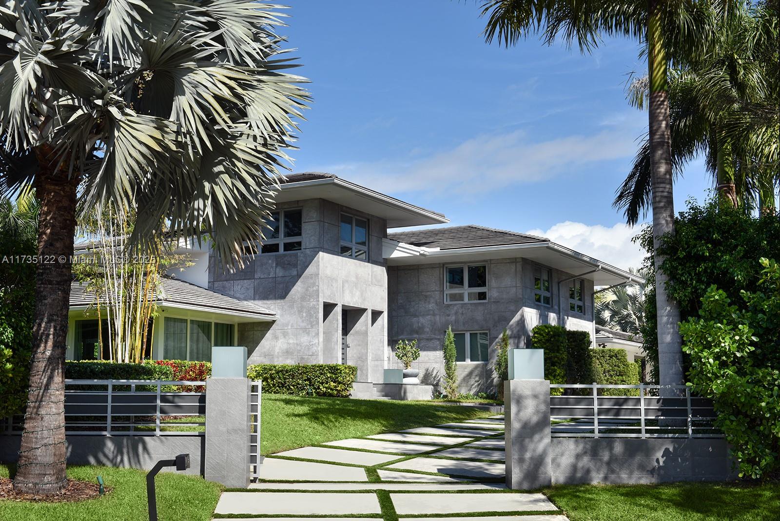 Spectacular and completely upgraded two & a half story home located in the much desired gated Cocoplum. Property has 6,350 sq. ft interior and sits on a lot of over 30,000 sq. ft. Lavish in this 6 Bed and 6 bath home with studio/7th bedroom with floor to ceiling impact windows and marble & wood floors. The spa style salted pool, Jacuzzi & cabana are surrounded by very delicate and sophisticated landscaping. Cocoplum phase I offers 2 tennis courts (additional fee is required), guard-gated entrance, patrol by Coral Gables police & Cocoplum civic association (voluntary). The home is an absolute architectural masterpiece.
