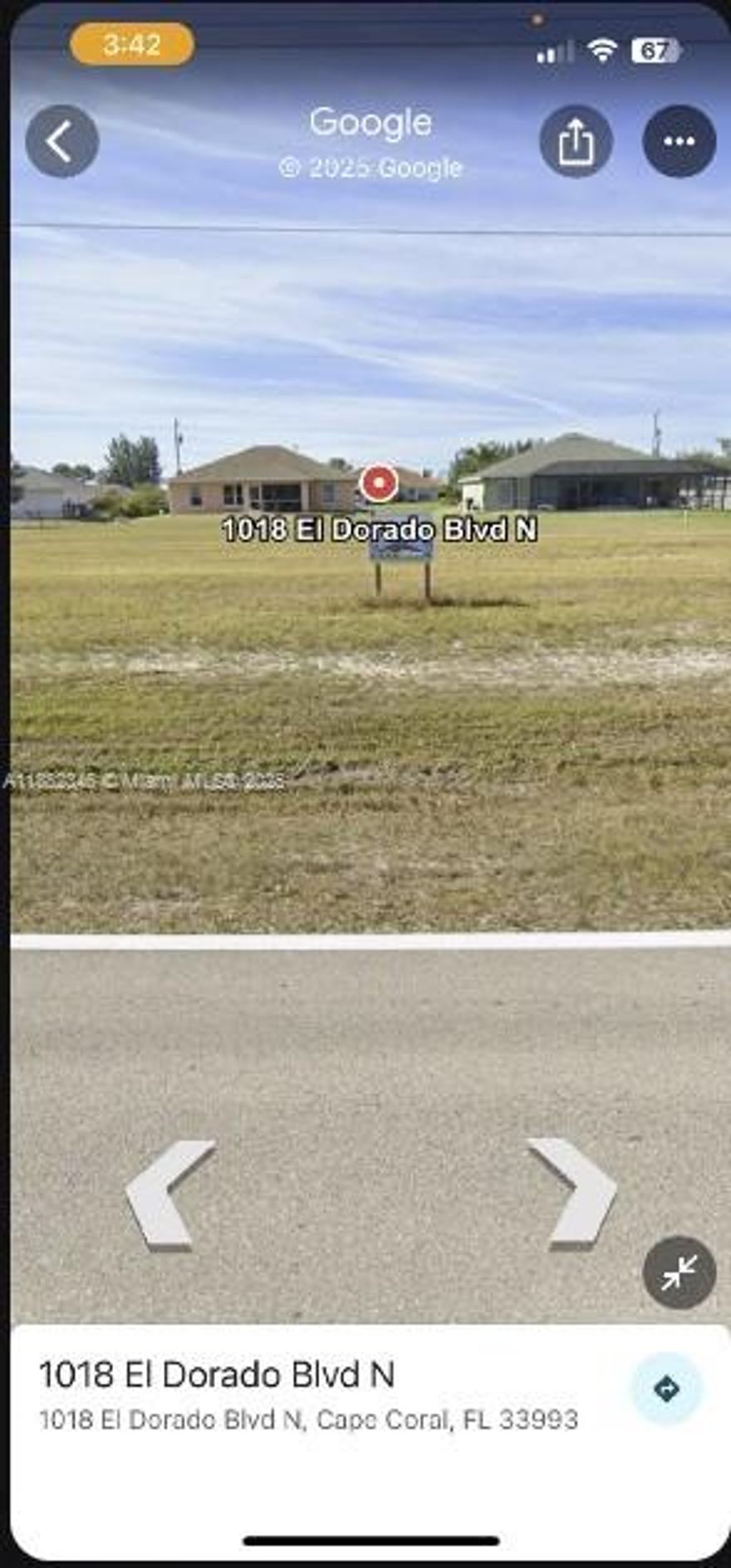 Residential Lot for sale in Cape Coral. Build your Dream Home. Spacious 0.37 Acres lot located in a quiet family friendly neighborhood. Schedule a view today, this lot won't last long. Owner has the Lot survey in digital form.
Financial terms: Cash offers or conventional.