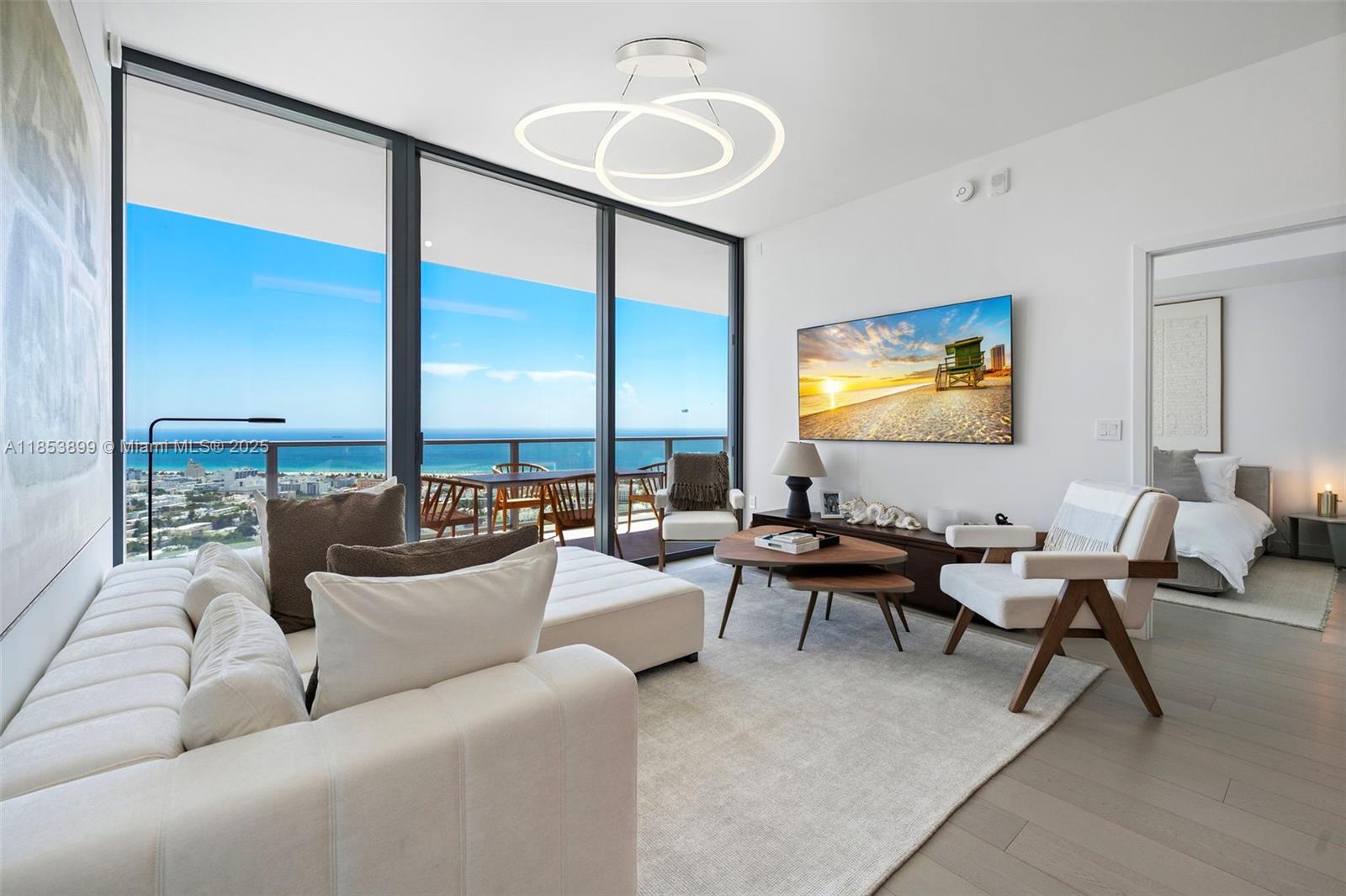 Just listed! Stunning high-floor residence at 5 Park Residences on the 36th floor with a private foyer and breathtaking ocean, beach, and park views. Steps from Miami Beach’s top dining, shopping, and nightlife, with a private walking bridge connecting you directly to South of Fifth. Enjoy resort-style amenities including a pool, spa, state-of-the-art gym, residents’ lounge, 24/7 concierge, and direct park access. Walk everywhere. Easy to show—please call with 24-hour notice.