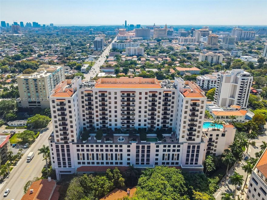 Sought after Puerta de Palmas building in beautiful Coral Gables featuring 2 bedroom, 2 bathroom unit in great condition with stainless steel appliances, granite counter, Italian cabinets, and washer/dryer. 2 assigned parking spaces in garage plus storage unit. Unit has a private terrace with access to the building common terrace on 8th floor that includes sundeck, meditation garden, water fountain, putting green and spectacular views of Miami. Resort style amenities include a Fitness center, Pool & spa deck, Clubhouse all located in the same floor as the unit plus Business center, WIFI included call today !!!
