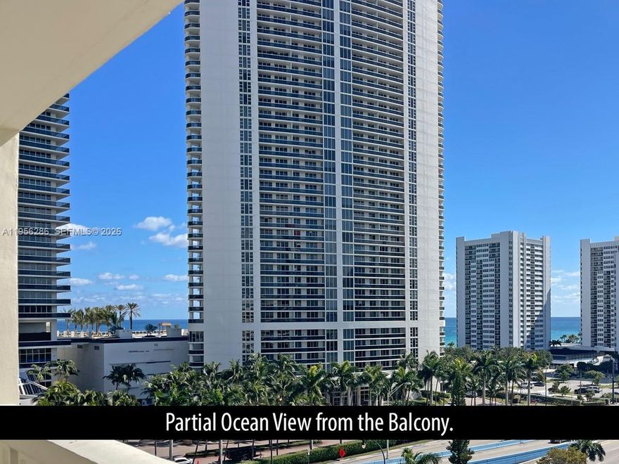 Great location across from the beach and walking distance to shopping and restaurants. Please review the pictures for this partially updated unit and all the amenities in the community. Spacious floorplan with a sunny south exposure. The balcony of this 9th floor unit has a skyline view with partial ocean view. The unit's furniture is included if desired by the buyer. High impact hurricane sliders and windows. Stainless steel appliances. Large master bedroom of 17ft x 12ft. Walk-in closet and additional closet in the master bathroom. Guest half bath by the entrance. New AC in 2025. WH 2021. Building passed the 50 year inspection. Funded reserves. No pets. No rentals for the first 2 years and waiting list due to 20% rental cap. Walking distance to Walmart, Publix, restaurants, Starbucks, Hallandale Beach Park... Please review the pictures to appreciate this unit.