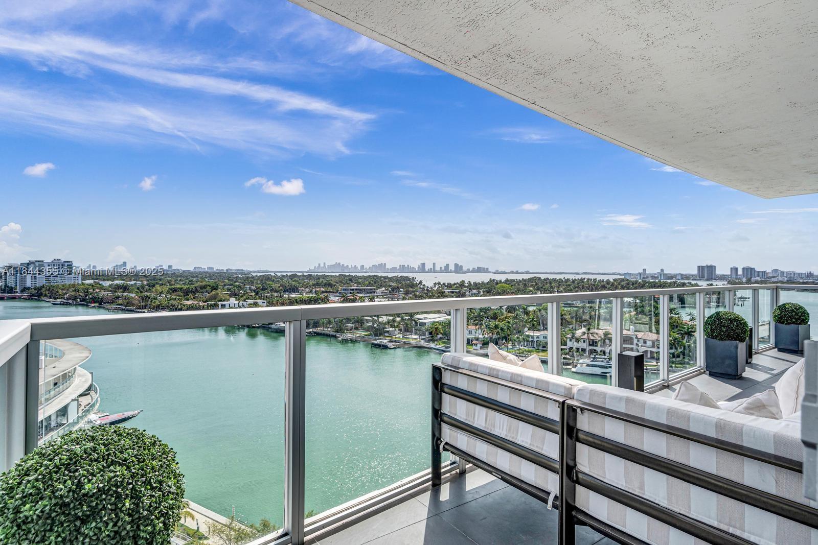 Experience resort-style luxury in this beautiful 2 bed, 2 bath corner residence on the 14th floor of Eden House. Spanning 952sqft, the unit boasts panoramic views of the Intracoastal, Biscayne Bay, and Miami skyline from wrap-around terraces. High-end finishes include custom bathrooms, porcelain floors, in-unit washer/dryer, and a modern kitchen with stainless appliances. Enjoy seamless indoor–outdoor living with floor-to-ceiling glass sliders that flood the space with sunlight. Eden House residents benefit from world-class amenities: bayfront pool, fitness center, sauna, Jacuzzi, 24-hour front desk, valet parking, and concierge. Located in North Shore, you're steps from the beach, shops, and top dining, with easy access to South Beach and downtown. Available for Lease.