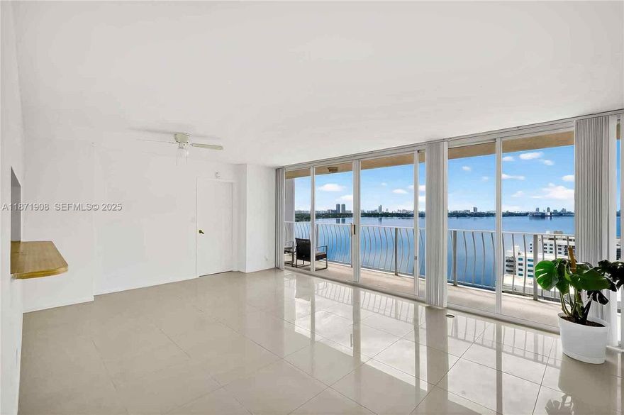 MOTIVATED SELLER - NEW PRICE! High-floor residence with unobstructed views of the Atlantic Ocean, Biscayne Bay, and the Miami skyline. A wall of south-facing windows and a spacious balcony showcase breathtaking panoramas. W/D in the unit. This full-service condominium offers resort-style amenities, including a marina with gas station, swimming pools, jacuzzi, fitness center, wet bar, BBQ area, bike room, mini market, dry cleaner, beauty salon, 24-hour security, onsite management, and guest parking. Located in North Bay Village—one of Miami’s most desirable and fast-growing communities. EASY TO SHOW.