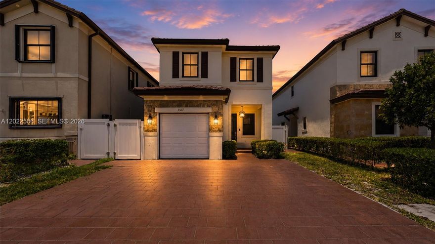 Experience luxury living in the highly sought-after gated community of Aquabella! This fully upgraded two-story smart home features 4 spacious bedrooms, 2.5 bathrooms, a brand-new saltwater pool, and an oversized lot with a 4-car driveway.

No expense was spared in this beautifully renovated home. The first floor showcases sleek porcelain tile flooring throughout, along with a modern kitchen featuring quartz countertops and a stunning waterfall island. Upstairs offers luxury waterproof vinyl flooring, custom-built closets, and a designer laundry room. All bedrooms include custom zebra blinds with blackout shades for ultimate comfort and privacy.

The backyard has been completely transformed into the perfect entertaining space, ideal for gatherings and holiday celebrations. Convenient visitor parking is located nearby for added ease.

This turnkey property truly has it all — style, comfort, and functionality. Don’t miss your chance to own this exceptional home in Aquabella. Schedule your showing today before it’s gone!