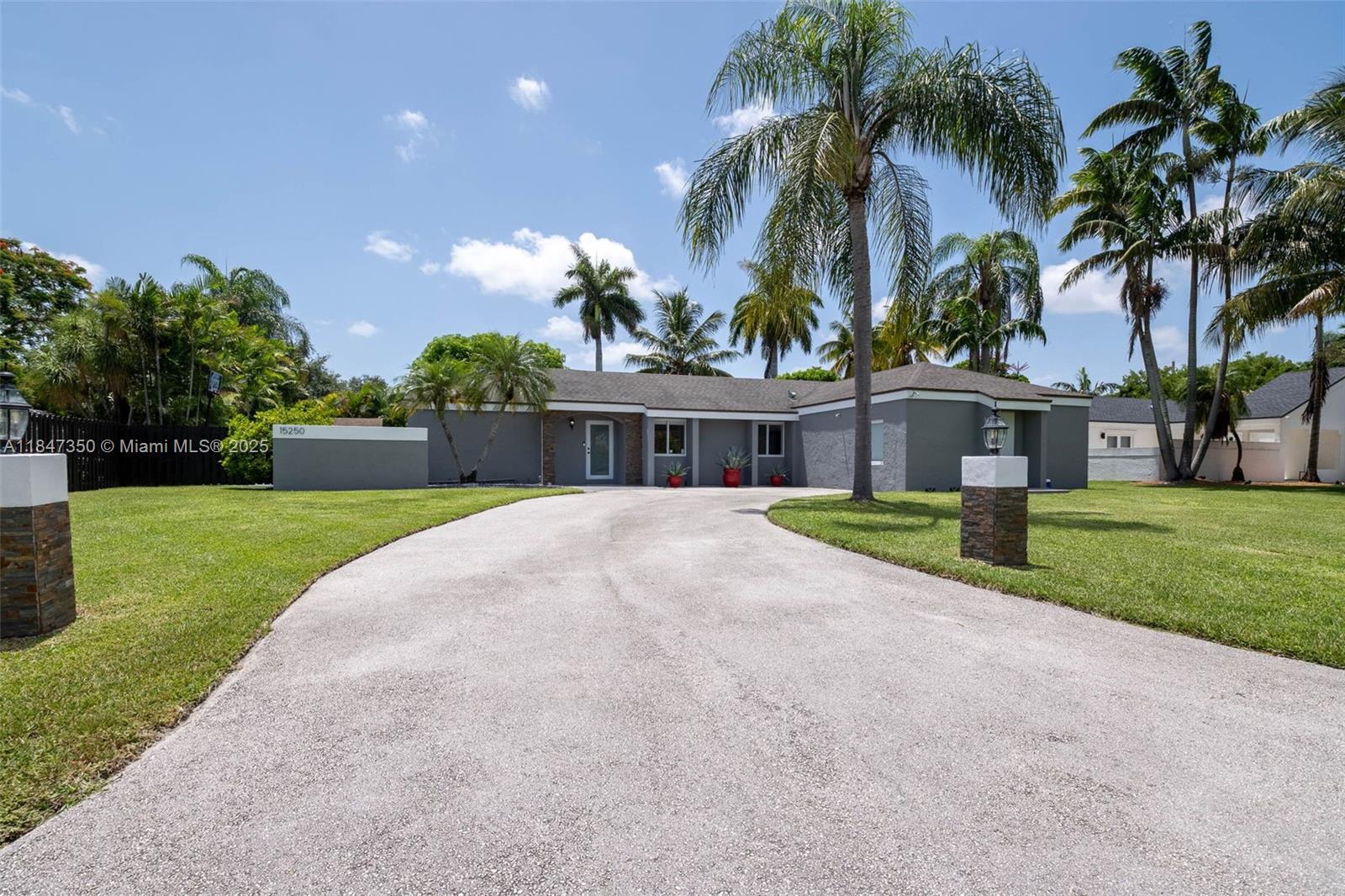 Step into the most inviting home in the neighborhood! This 3-bed, 2-bath single-family gem features a bright layout, large yard, and above-ground pool. The kitchen opens to a spacious living and dining area, with a separate laundry room and built-ins. Two bedrooms and a full bath sit on one side, while the primary suite—complete with en suite bath, walk-in closet and French doors to the backyard—is privately tucked on the other. Rent includes lawn care, fumigation, and internet. Main house only; garage studio rented separately with private entrance. No HOA approval!