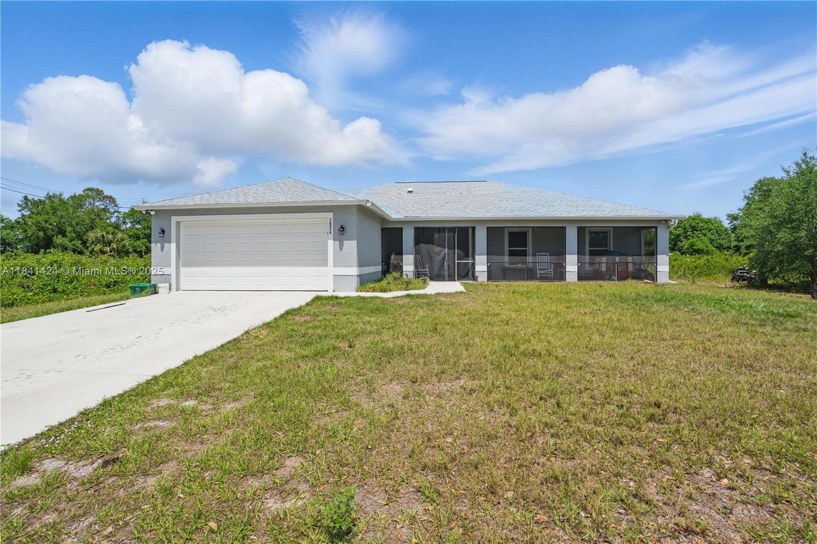 Step into modern country living with this beautifully built 2023 home offering 4 bedrooms, 2 bathrooms, and endless potential. Situated on 1.25+/- acres in an up-and-coming area, this property is perfect for families seeking space, peace, and privacy. Zoned for horses and farm animals, there's room to grow, add a pool, or create your dream outdoor setup! Seller is offering up to $10,000 in concessions-- don't miss out on this amazing opportunity!