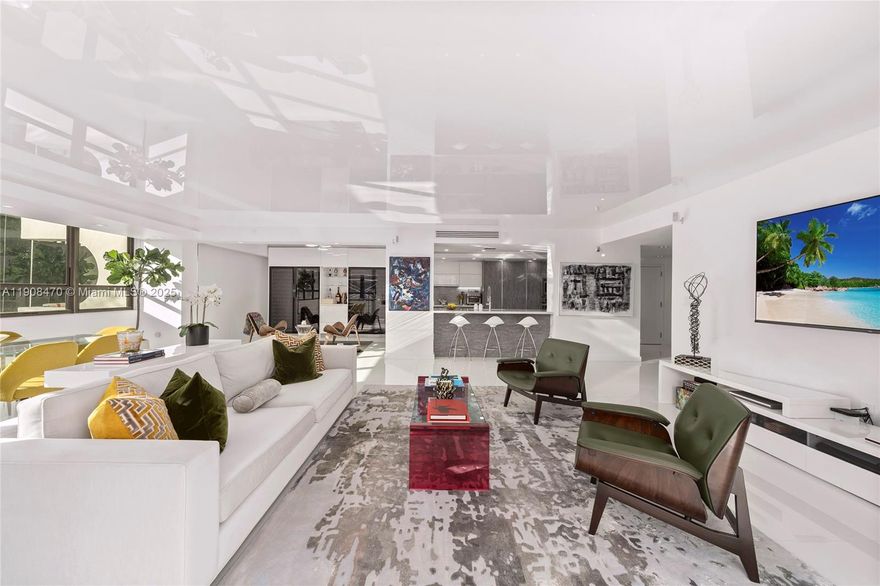 This oceanfront, luxuriously renovated 2,325 sq. ft. bright & spacious corner 2 bed. 2.5 bath. unit was redesigned with the most sophisticated finishes. Natural light floods every room, while 3 oversized balconies offer seamless indoor–outdoor living. This unit showcases a white reflective stretch ceiling, that enhances light & space. The chef-inspired kitchen & elegant living areas make this home ideal for both relaxing and entertaining. For the wine connoisseur, the custom temperature-controlled wine room features 4 EuroCave Royale refrigerators with a capacity to store 600 bottles of your favorite vintages. This residence represents the pinnacle of modern coastal sophistication—perfectly situated just steps from the world-renowned Bal Harbour Shops, fine dining, and pristine beaches.