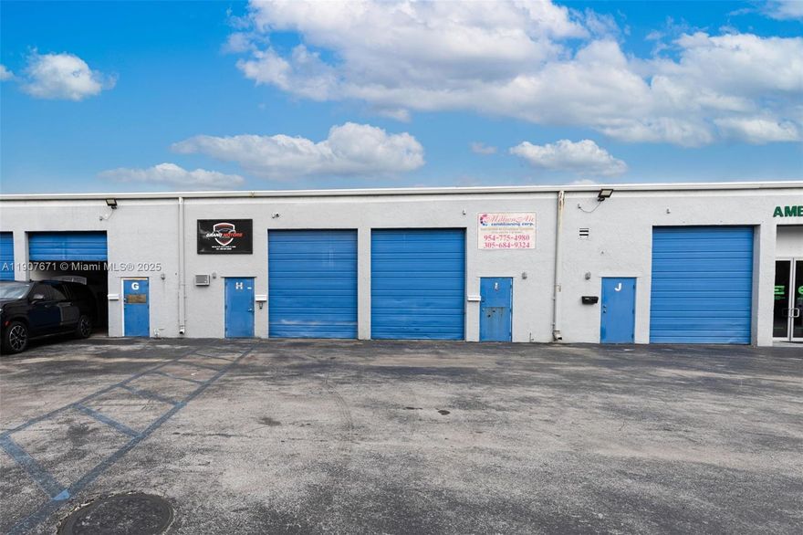 Prime Doral Location! Excellent opportunity for investors or owner-users at Calero Warehouse Condo, just minutes from Miami International Airport and major highways. Unit #H offers approx. 1,100 SF with high ceilings, a finished office area, and 2 assigned parking spaces within a gated, well-maintained complex. Perfect for e-commerce, logistics, distribution, or storage operations. Low condo fees and excellent access to the Palmetto (826) and Dolphin Expressway (836).