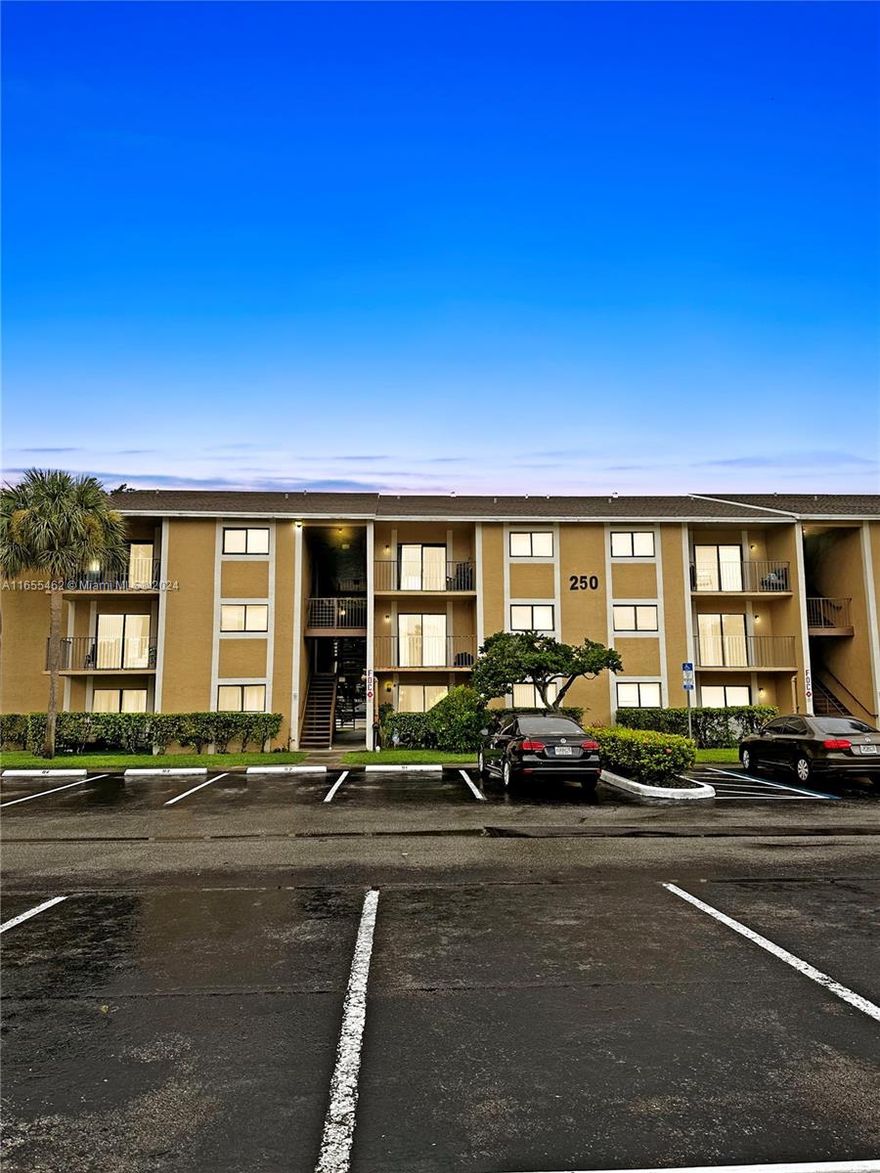 Beautifully Updated 2/2 Condo on the First Floor in Pembroke Pines. Property has lots of upgrades. New window blinds in the bedrooms. The kitchen cabinets and bathroom vanities were updated. New light fixtures and medicine cabinets in the bathrooms as well as a new toilet in the master bathroom. New laminate flooring in both bedrooms. Property was freshly painted and is in move in ready condition. Property can be rented immediately. Perfect for Investors or Owner-Occupied Buyers. Property conveniently located on Pines Blvd near to lots of shopping plazas, Pembroke Lakes Mall, school, hospitals, major highways and more. Monthly Association $333.22 + Monthly Assessment $39.27 = $372.49. Special Assessment to end Oct 2026. Buyer to take over assessment.
