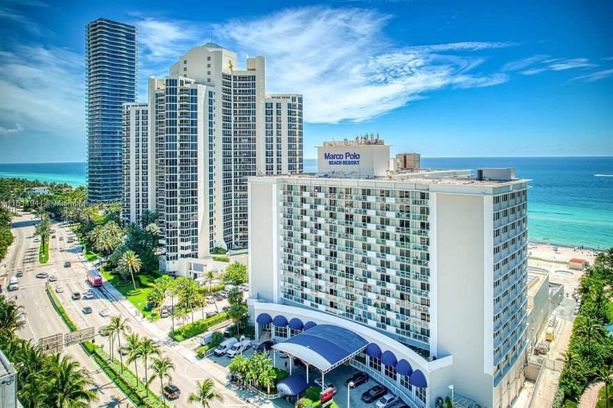 ***ATT INVESTORS ! SUNNY ISLES*** SHORT TERM ALLOWED*** BEAUTIFUL DIRECT OCEAN VIEWS IN OCEANFRONT BUILDING **** CORNER  STUDIO *** FULLY FURNISHED - FULL KITCHEN APPLIANCES *** CABLE AND WI-FI INCLUDED *** KING BED AND SOFA BED *** DIRECT ACCESS TO THE BEACH - ALL RESORT AMENITIES *** TIKI BAR - POOL -GYM - RESTAURANT - COFFEE SHOP - CONVENIENCE STORE - VALET - BEACH SERVICE *** AIRBNB ALLOWED *** UNIT RENTED $1800 - NOT IN HOTEL PROGRAM ***CASH ONLY *** PETS WELCOME ***