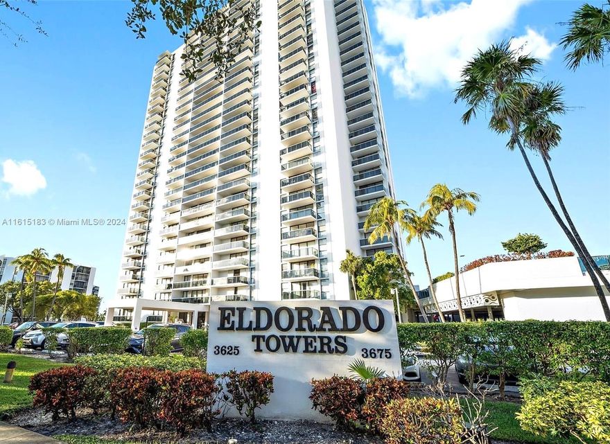 Easy access to major shopping areas and schools. First floor entry with large open balcony two bedroom two bath unit. Primary bathroom has double sinks. Plenty of storage and closet space. Kitchen has stainless steel appliances. Laundry facilities on same floor. Amazing location with a prestigious Aventura address. Easy to show
Olympic size pool, fitness room, party room, play room.  No pending assessments as of listing date.