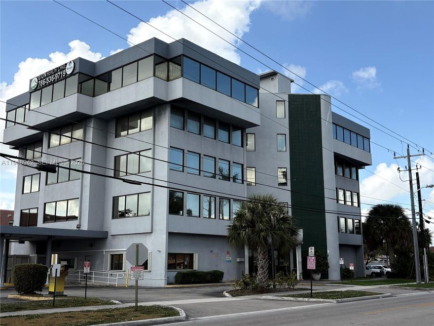 Professional office suite available for lease at Village Bank Center, a well-maintained multi-story office building in the heart of Hialeah. Ideal for professional, administrative, consulting, or service-based businesses seeking anaffordable and convenient workspace. The building offers elevator access, ample on-site parking, and a centrallocation with easy access to the Palmetto Expressway (SR-826), Okeechobee Road (US-27), close to airport,shopping and more. Suites feature new laminate flooring, fresh paint, and abundant natural light.