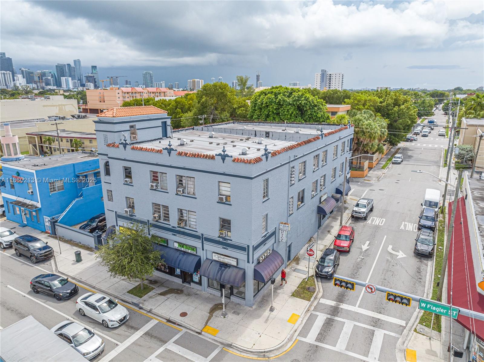 100% occupied 37-unit mixed-use property @ $168K per door! consisting of a 30-unit apartment building plus 7 ground-floor retail units. With a 40/50-year recertification in place, this is a rare turnkey opportunity offering immediate cash flow and long-term upside.
Positioned at the signalized corner of W Flagler Street and 12th Avenue, one of Miami’s premier commercial intersections, the property benefits from unmatched visibility and accessibility. The favorable unit mix of 27 studios, 3 one-bedrooms, and 7 retail spaces ensures diversified, stable income.
Located just minutes from Brickell, South Florida’s top financial district, and blocks from Calle Ocho, the cultural hub of Miami’s Latin community.