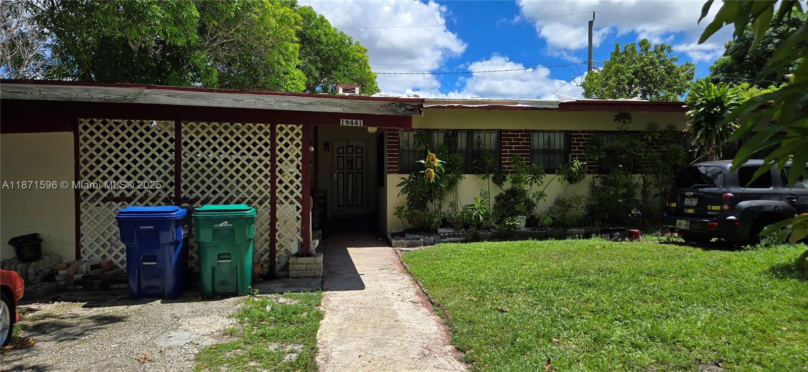 Here is your chance to own a 3 bedroom 2 bath home in prestigious Miami Gardens for under 350K! Large corner lot, fenced yard with fruit trees and no HOA. This vibrant neighborhood offers easy access to major highways, shopping, schools and restaurants. Roof is water tight but will need to be replaced. Cash buyer is required. While the information herein is believed to be accurate, it is not guaranteed and may be subject to errors, omissions, and changes without prior notice.