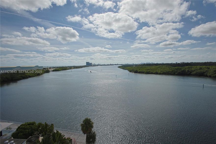 Wake up to breathtaking, wide-open water views in this bright and spacious 1-bedroom residence in the heart of Sunny Isles Beach. The moment you step inside, the panoramic vistas of the Intracoastal and Oleta River State Park steal the show—offering a daily dose of serenity, sparkling sunsets, and a true South Florida lifestyle.

This freshly painted home features an oversized living area with floor-to-ceiling sliding doors that open to a private balcony overlooking miles of blue water. The modern kitchen is equipped with sleek white cabinetry, stainless steel appliances, and a stylish glass tile backsplash. The bedroom is generously sized, and the unit offers plenty of storage throughout.
Located in a well-maintained waterfront building with a beautiful lobby, pool, gym, and 24/7 security, you’re just minutes from the beach, shopping, dining, and the best of Sunny Isles.
If you’re looking for a peaceful retreat with one of the best views in the area, this is the one.