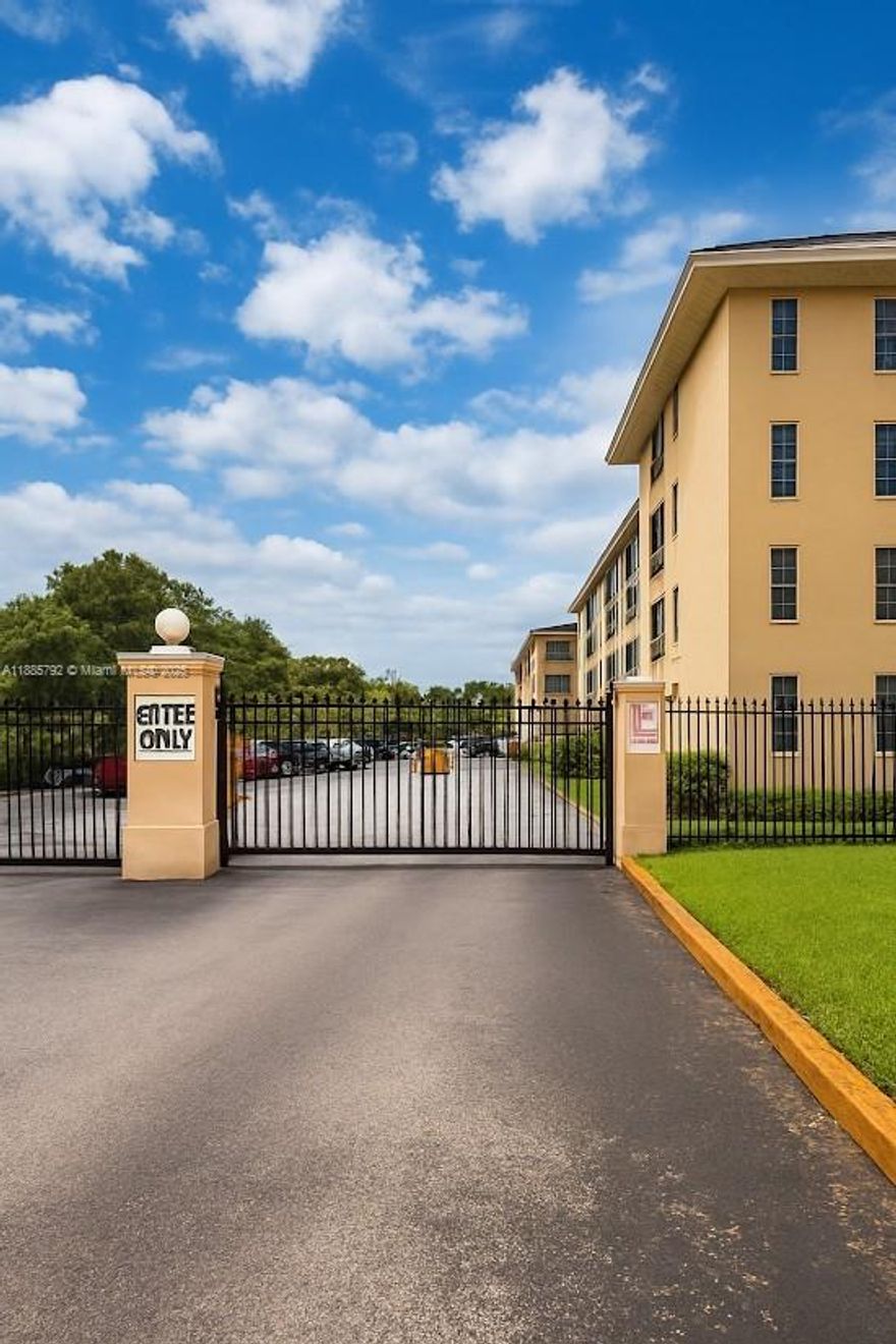 Beautiful and spacious condo in the desirable Town Square community of Lauderdale Lakes! Gated community. The unit features 2 Bedrooms, 2 bathrooms, and has been well maintained with ceramic tile flooring throughout. The master bedroom includes two closets, new A/C (only 2 years old), and a screened balcony. Excellent location close to Florida Medical Center, medical offices, schools, banks, etc.