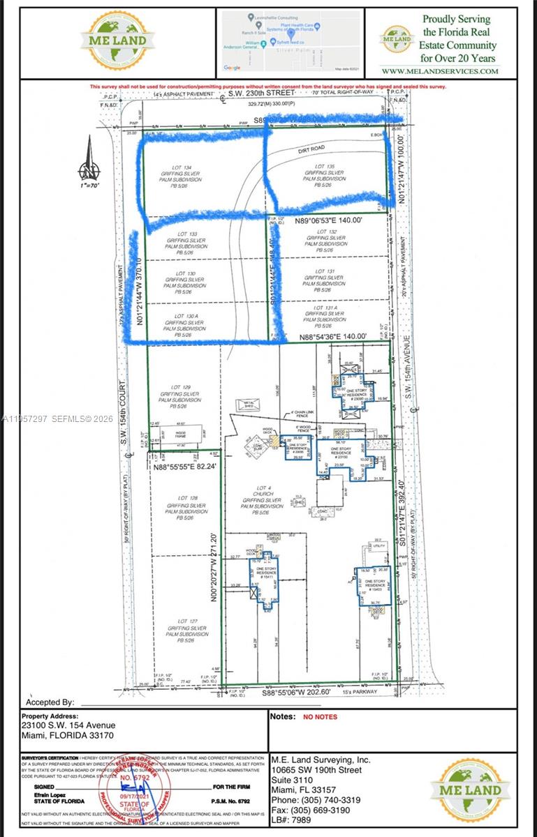 GRIFFING SILVER PALM SUB - Land