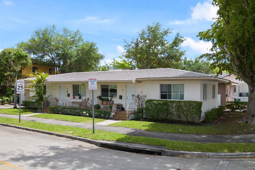 Updated duplex with two 2/1 apartments in historic Buena Vista East. Impact windows and doors, newer ACs, updated plumbing and electric, hardwood floors, separate garage with coin laundry. One apartment has been recently renovated with a new kitchen and bathroom. Great location in a beautiful neighborhood, walking distance to the Design District and Midtown with lots of dining and shopping options, and only a short drive to Wynwood, downtown, and major highways. One unit is tenant occupied and one unit is vacant.